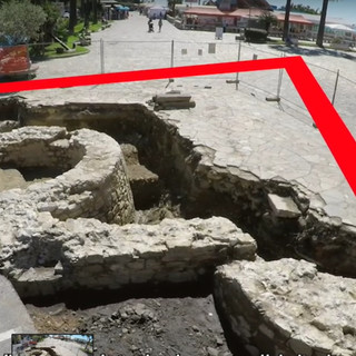 Imperia: l'Associazione Wepesto gira un video tra gli scavi della "Torre di Oneglia". Ecco cosa è emerso