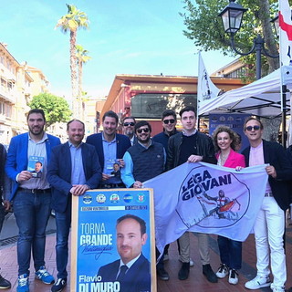 Elezioni, visita dell'onorevole della Lega Luca Toccalin a Ventimiglia e Imperia