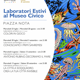 Sanremo: nuovo laboratorio per bambini in Piazza Nota