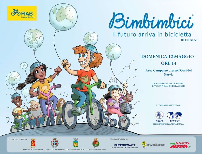 Ventimiglia, domenica 12 maggio torna 'Bimbimbici' Ventimiglia, domenica 12 maggio torna 'Bimbimbici'