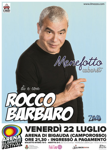 Camporosso, venerdì Rocco Barbaro all'arena di Bigauda