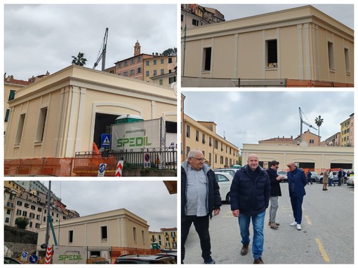 Ventimiglia, lavori di riqualificazione al Borgo: sopralluogo dell'Amministrazione Di Muro (Foto)