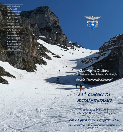 A Sanremo ed Imperia, iscrizioni aperte al corso di Sci Alpinismo insieme al CAI A Sanremo ed Imperia, iscrizioni aperte al corso di Sci Alpinismo insieme al CAI