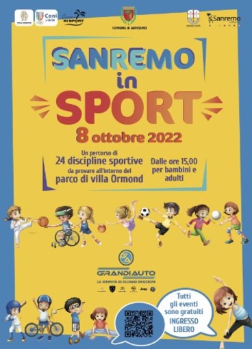 'Sanremo in sport estate 2022', sabato prossimo una giornata di festa a Villa Ormond