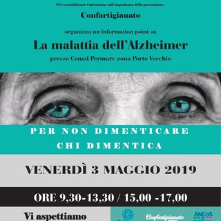 Sanremo: Confartigianato organizza un punto informativo in occasione della "Giornata nazionale di predizione dell'alzheimer" Sanremo: Confartigianato organizza un punto informativo in occasione della "Giornata nazionale di predizione dell'alzheimer"