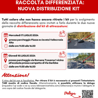 Vallecrosia, nuova distribuzione dei kit per la raccolta differenziata: ecco tutte le info Vallecrosia, nuova distribuzione dei kit per la raccolta differenziata: ecco tutte le info