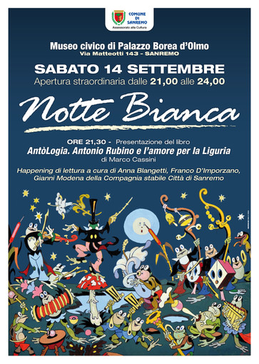 Sanremo: nella 'Notte Bianca' apertura del Museo e presentazione di un nuovo libro su Rubino Sanremo: nella 'Notte Bianca' apertura del Museo e presentazione di un nuovo libro su Rubino