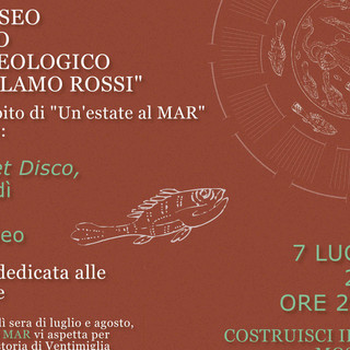 Nuova iniziativa del MAR di Ventimiglia:  Ludo et Disco, venerdì sera al Museo