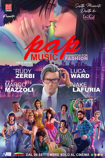Sanremo: il 13 febbraio al cinema Centrale la proiezione del film 'PAPmusic, animation for Fashion'