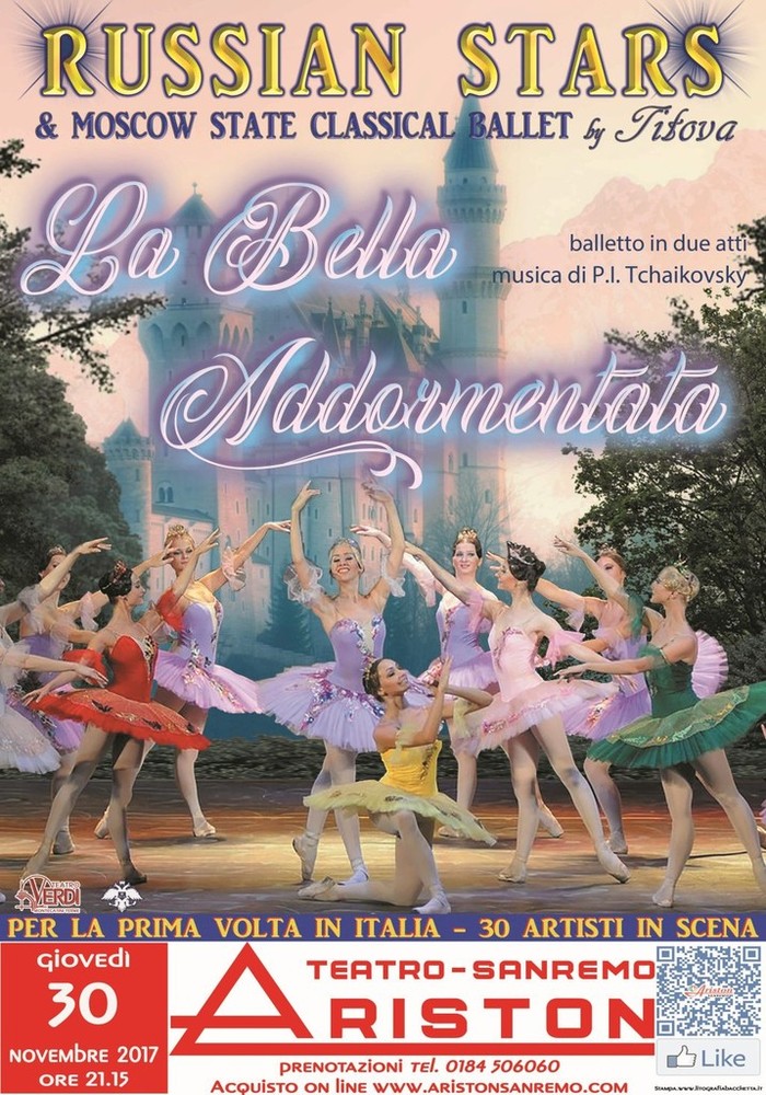 Sanremo: giovedì al teatro Ariston appuntamento con il balletto classico, ancora posti disponibili