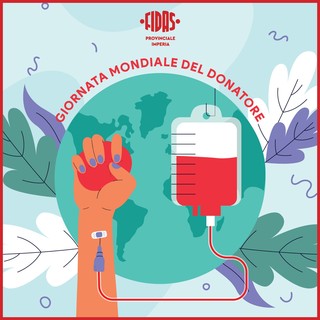 Il 14 giugno si celebra la Giornata Mondiale del Donatore di Sangue, la Fidas Sanremo in prima linea