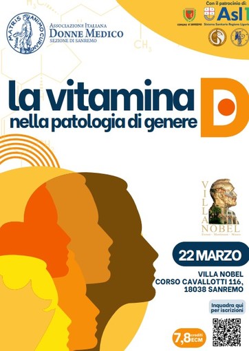 Sanremo, a Villa Nobel il convegno "La vitamina D nella patologia di genere"