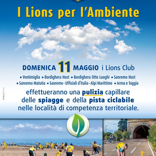 Lions Club uniti per l’ambiente: da Sanremo a Ventimiglia pulizia di spiagge e pista ciclabile Lions Club uniti per l’ambiente: da Sanremo a Ventimiglia pulizia di spiagge e pista ciclabile