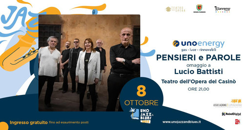Sanremo: con un tributo a Lucio Battisti, domenica terminerà la rassegna Unojazz&Blues Sanremo: con un tributo a Lucio Battisti, domenica terminerà la rassegna Unojazz&Blues
