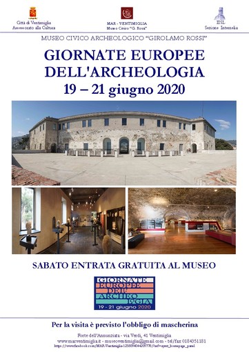 Ventimiglia: il Museo Civico Archeologico 'Girolamo Rossi' aderisce alle Giornate Europee dell'Archeologia