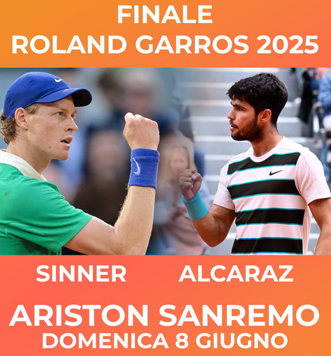 L’Ariston celebra il grande tennis: la finale del Roland Garros 2025 tra Jannik  Sinner e Carlos Alcaraz al Cinema Ritz