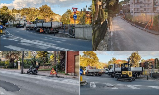Bordighera, lavori sulla Romana: disagi alla viabilità (Foto) Bordighera, lavori sulla Romana: disagi alla viabilità (Foto)