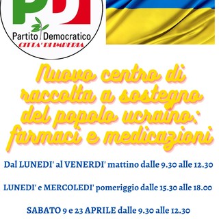 Imperia, il Pd da domani avvia la raccolta di aiuti per l'Ucraina: ecco come e cosa donare (foto)