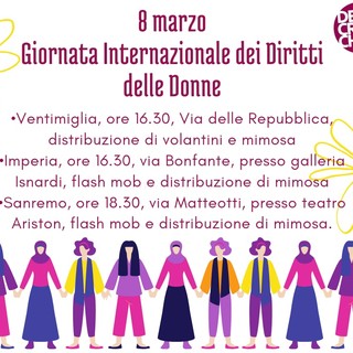Sanremo, 8 marzo flash mob per la Giornata Internazionale dei Diritti delle Donne Sanremo, 8 marzo flash mob per la Giornata Internazionale dei Diritti delle Donne