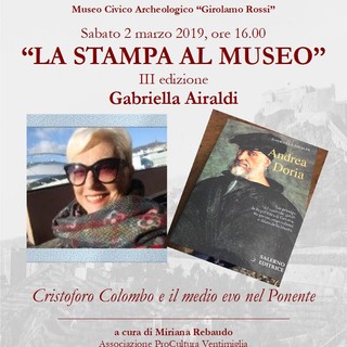 Ventimiglia: sabato prossimo, secondo appuntamento con la rassegna 'La Stampa al Museo' Ventimiglia: sabato prossimo, secondo appuntamento con la rassegna 'La Stampa al Museo'