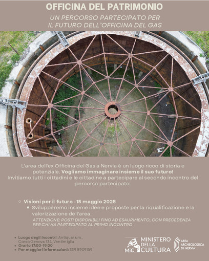 Il futuro dell’Officina del Gas di Nervia a Ventimiglia: giovedì 15 maggio l'incontro