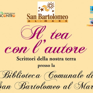 San Bartolomeo al Mare: domani pomeriggio il primo appuntamento con il 'Tea con l'autore'