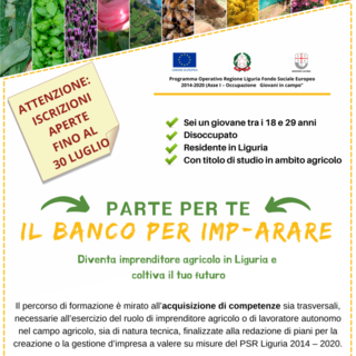 Diventare imprenditore agricolo in Liguria: Coldiretti apre le iscrizioni al corso &quot;Banco per Imp-arare&quot;