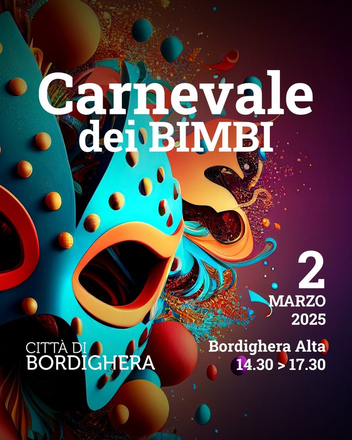 Bordighera, domenica grande festa con il Carnevale dei Bimbi Bordighera, domenica grande festa con il Carnevale dei Bimbi