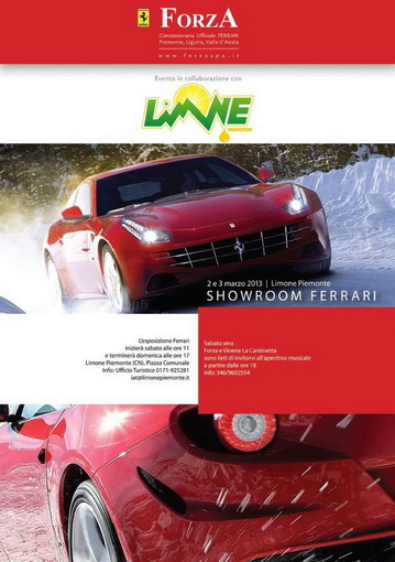 Per il secondo anno consecutivo Limone Piemonte ospita Ferrari Per il secondo anno consecutivo Limone Piemonte ospita Ferrari