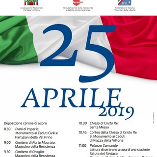 Imperia: 25 aprile, il programma della celebrazione per l'anniversario della liberazione