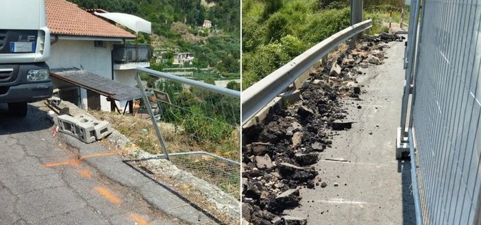 Ventimiglia, strada per Mortola: iniziati i lavori di messa in sicurezza (Foto) Ventimiglia, strada per Mortola: iniziati i lavori di messa in sicurezza (Foto)