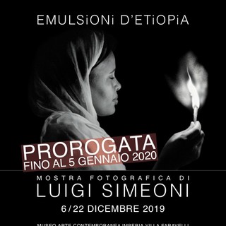 Imperia: ultima settimana al MACI per la mostra Emulsioni d'Etiopia di Luigi Simeoni Imperia: ultima settimana al MACI per la mostra Emulsioni d'Etiopia di Luigi Simeoni
