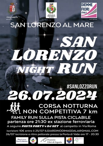 Domani sera la 1° edizione della “San Lorenzo Night Run” Domani sera la 1° edizione della “San Lorenzo Night Run”