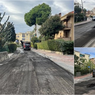 Bordighera, continuano i lavori di asfaltatura: intervento in via Tumiati e via Piave (Foto) Bordighera, continuano i lavori di asfaltatura: intervento in via Tumiati e via Piave (Foto)