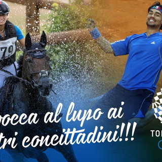 Iniziano le Olimpiadi a Tokyo: l'in bocca al lupo del Sindaco Conio ad Arianna Schivo e Fabio Fognini Iniziano le Olimpiadi a Tokyo: l'in bocca al lupo del Sindaco Conio ad Arianna Schivo e Fabio Fognini