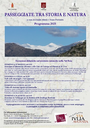 Ventimiglia, tornano le passeggiate tra storia e natura del museo Girolamo Rossi