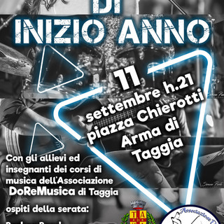 Taggia: domenica in piazza Chierotti il concerto dell'associazione DoReMusica