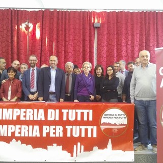 Elezioni comunali: Imperia di Tutti Imperia per Tutti presenta la sua lista. Diciotto donne e quattordici uomini. Natta "La minoranza è la quota azzurra"