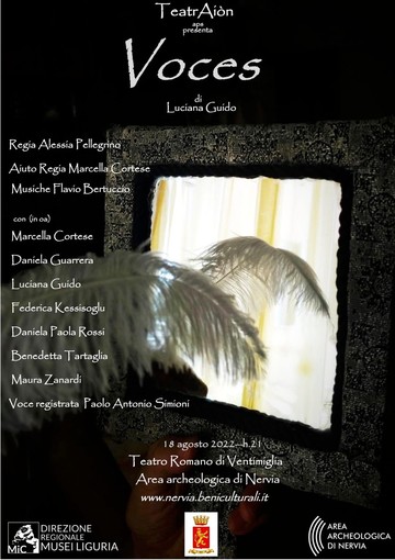 Ventimiglia, giovedì il teatro romano si animerà con lo spettacolo “Voces”