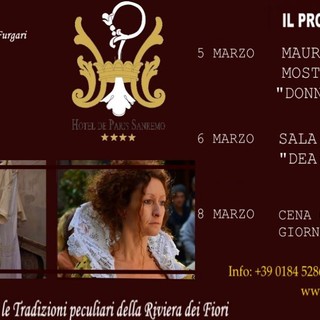 Sanremo: l'Hotel De Paris - Gruppo Hope Hotels & Resort ospiterà la rassegna culturale “Liguria: Vita e corsetti. Strascichi di Storia” Sanremo: l'Hotel De Paris - Gruppo Hope Hotels & Resort ospiterà la rassegna culturale “Liguria: Vita e corsetti. Strascichi di Storia”