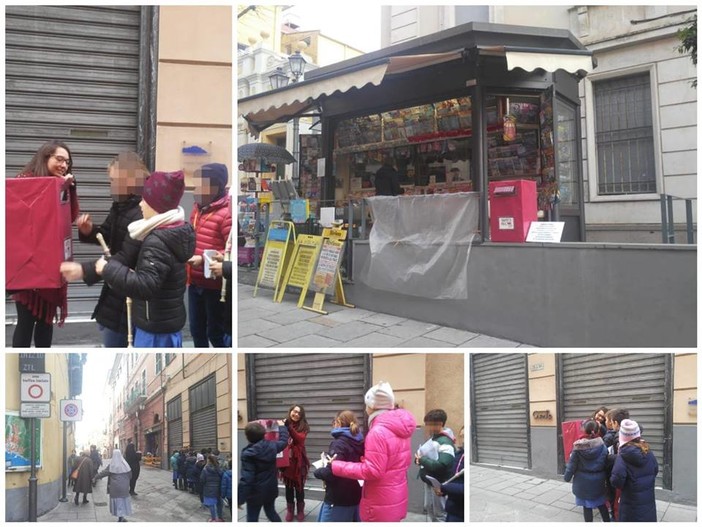 Imperia: tappa speciale per i bambini dell’Istituto della Misericordia in via Cascione, dove hanno imbucato le letterine a Babbo Natale (foto) Imperia: tappa speciale per i bambini dell’Istituto della Misericordia in via Cascione, dove hanno imbucato le letterine a Babbo Natale (foto)