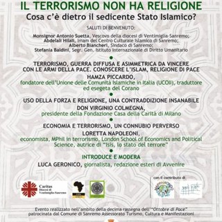 Sanremo: domani a Villa Ormond l'eonomista Loretta Napoleoni all'incontro sul terrorismo promosso dalla Caritas Diocesana