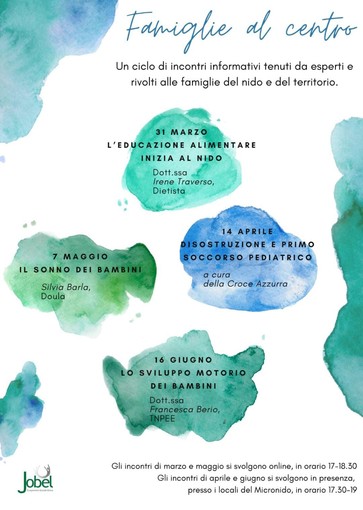 Bordighera, sostegno alla genitorialità: il 7 maggio incontro per il ciclo “Famiglie al centro” Bordighera, sostegno alla genitorialità: il 7 maggio incontro per il ciclo “Famiglie al centro”