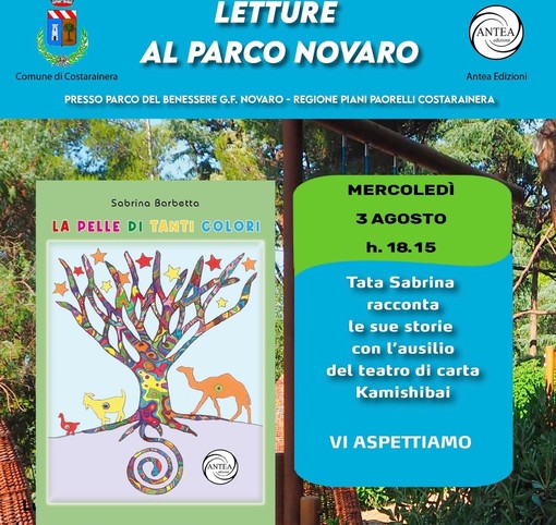 Al Parco del benessere di Costarainera, la presentazione del libro di Sabrina Barbetta Al Parco del benessere di Costarainera, la presentazione del libro di Sabrina Barbetta