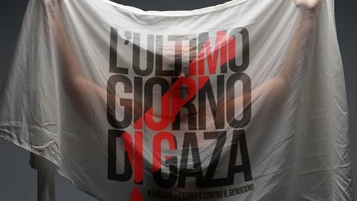 Sanremo si mobilità per Gaza: lenzuoli bianchi alle finestre e incontro alla Federazione Operaia