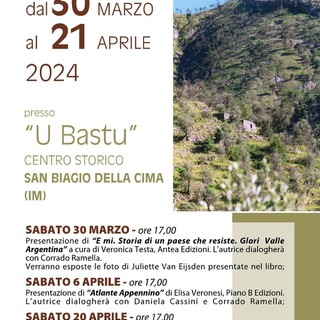 San Biagio della Cima, da domani sino al 21 aprile incontri su 'Storie dell’Italia interna' San Biagio della Cima, da domani sino al 21 aprile incontri su 'Storie dell’Italia interna'