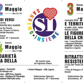 Pace, storie e territori nella tre giorni organizzata da 'Sanremo Insieme': ecco il programma