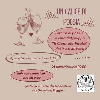 Taggia, sabato ritornano i "Poeti di-Versi": l'aperitivo all'insegna della poesia