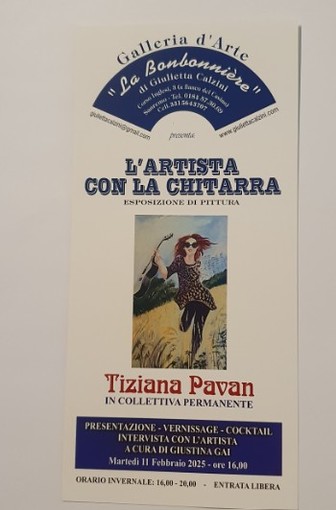 Sanremo, domani a Villa Noseda l'inaugurazione della mostra di Tiziana Paravan 'L'artista con la chitarra' Sanremo, domani a Villa Noseda l'inaugurazione della mostra di Tiziana Paravan 'L'artista con la chitarra'