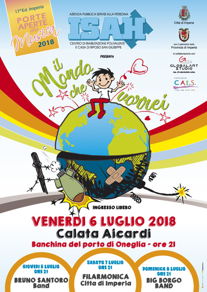 Imperia: dal 5 all'8 luglio l'appuntamento con "Porte Aperte alla Musica 2018" insieme ai ragazzi dell'ISAH